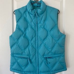 Gap slim down puffer fleece-lined vest